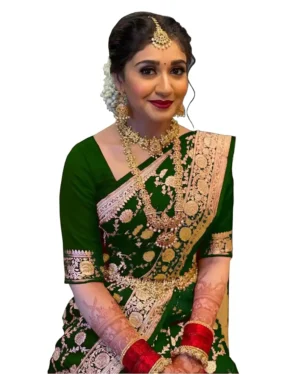 Sugathari Women's Banarasi Saree Pure Kanjivaram Silk Saree